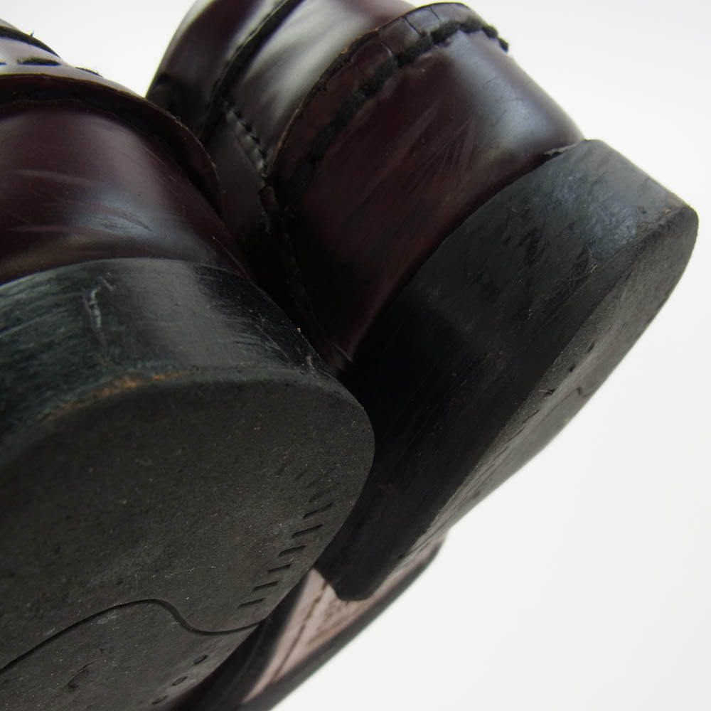 G.H.BASS & COMPANY ジーエイチバス BA41020 キルト タッセル ローファー レザーシューズ ダークブラウン系 22.5cm【中古】