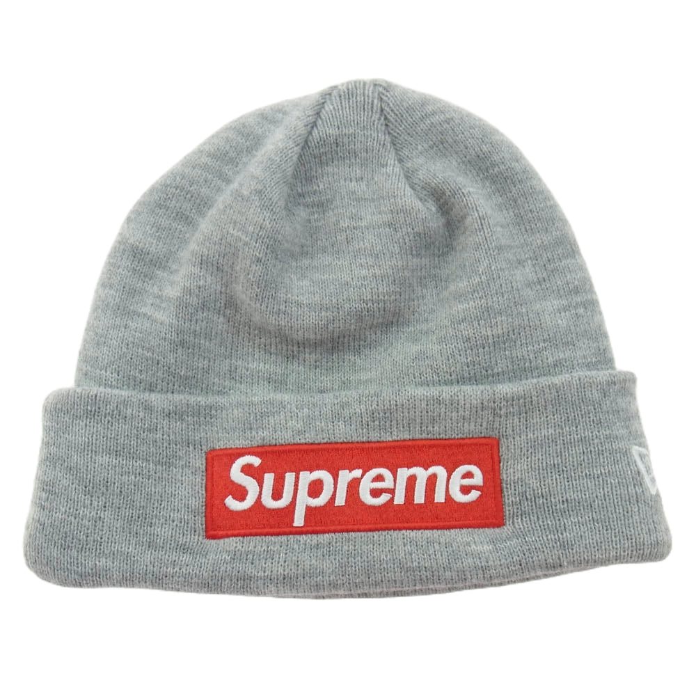 Supreme シュプリーム 18AW Box Logo Beanie ボックス ロゴ ビーニー ニット キャップ グレー系【中古】