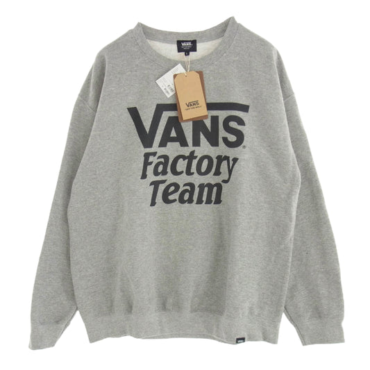 STANDARD CALIFORNIA スタンダードカリフォルニア 23SS 122C1040728 × VANS バンズ LOGO CREW SWEAT ロゴプリント クルーネック スウェット グレー系 L【中古】