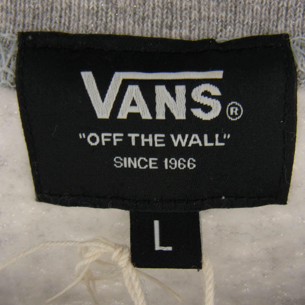 STANDARD CALIFORNIA スタンダードカリフォルニア 23SS 122C1040728 × VANS バンズ LOGO CREW SWEAT ロゴプリント クルーネック スウェット グレー系 L【中古】
