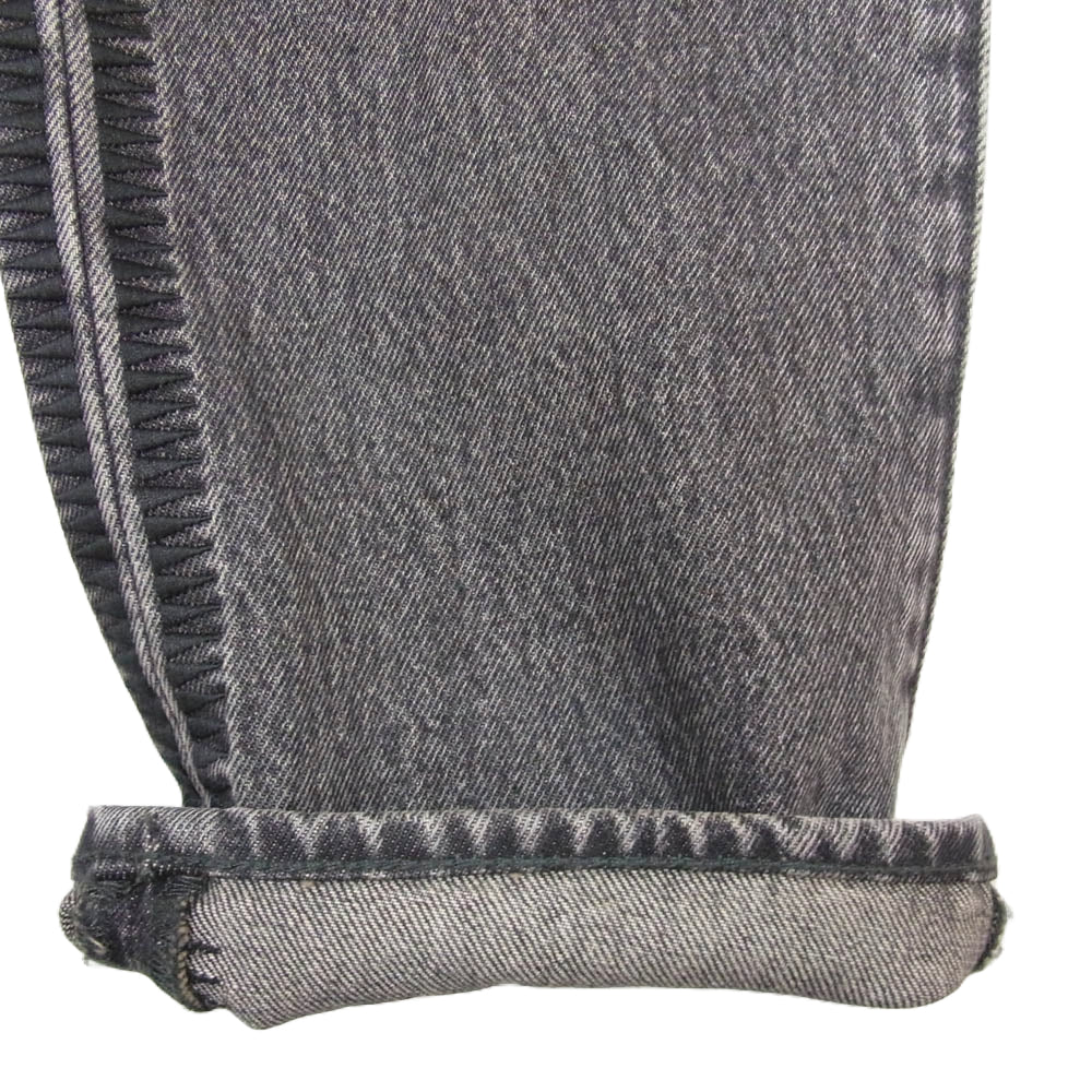 UNDERCOVER アンダーカバー 25SS UC1E9501 × LEVI'S リーバイス 501 JEANS ストレート デニム パンツ ボタンフライ サイド刺繡 ブラック系 30【新古品】【未使用】【中古】