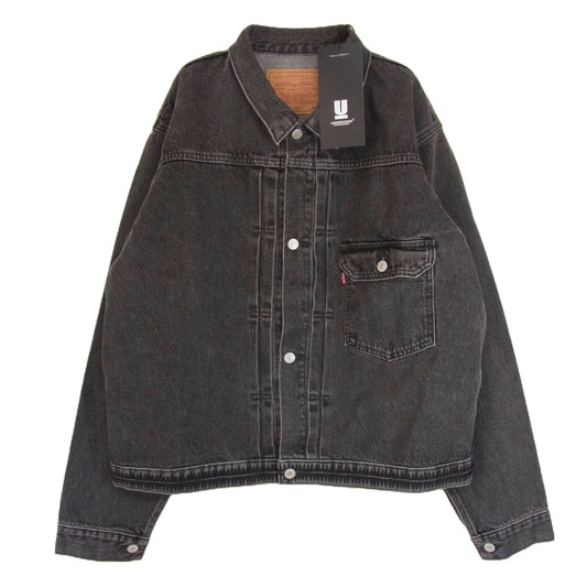 UNDERCOVER アンダーカバー 25SS UE1E9202 × LEVI'S リーバイス TYPE I JACKET トラッカー ジャケット デニム ジャケット ブラック系 XL【新古品】【未使用】【中古】
