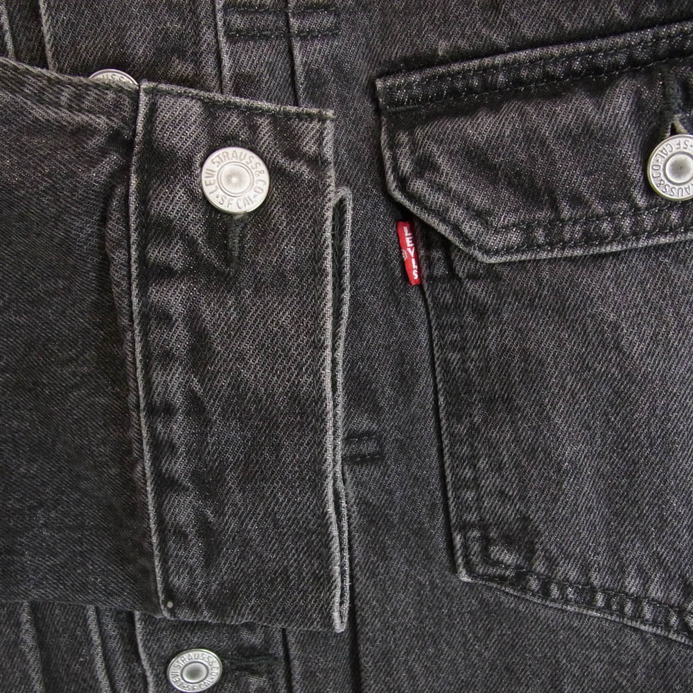 UNDERCOVER アンダーカバー 25SS UE1E9202 × LEVI'S リーバイス TYPE I JACKET トラッカー ジャケット デニム ジャケット ブラック系 XL【新古品】【未使用】【中古】