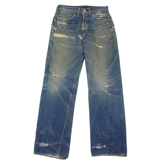 Levi's リーバイス ヴィンテージ オリジナル 60s 501XX ボタン裏刻印W  パッチ無し フライボタン足長R オフセット デニム パンツ インディゴブルー系【中古】