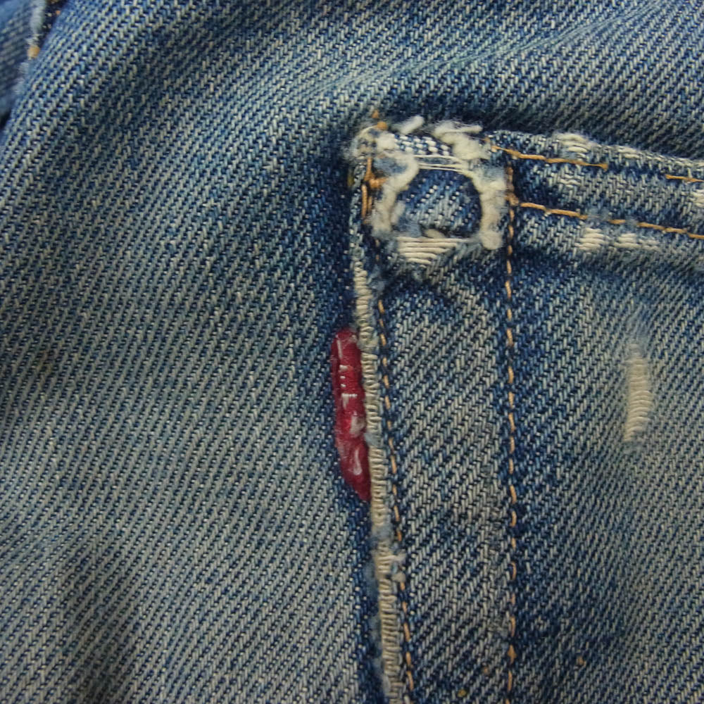 Levi's リーバイス ヴィンテージ オリジナル 60s 501XX ボタン裏刻印W  パッチ無し フライボタン足長R オフセット デニム パンツ インディゴブルー系【中古】