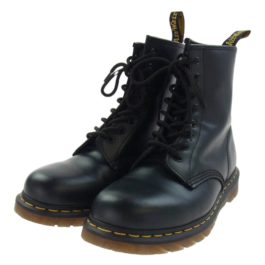 Dr.Martens ドクターマーチン 1460 8ホール レースアップ レザー ブーツ ネイビー ブラック系 UK9【中古】