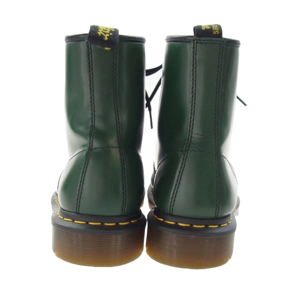 Dr.Martens ドクターマーチン 1460 8ホール レースアップ レザー ブーツ グリーン グリーン系 UK9【中古】
