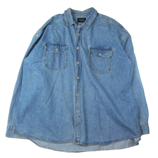 FEAR OF GOD フィアオブゴッド 5C17D fifth collection 5th コレクション デニム シャツ インディゴブルー系 M【中古】