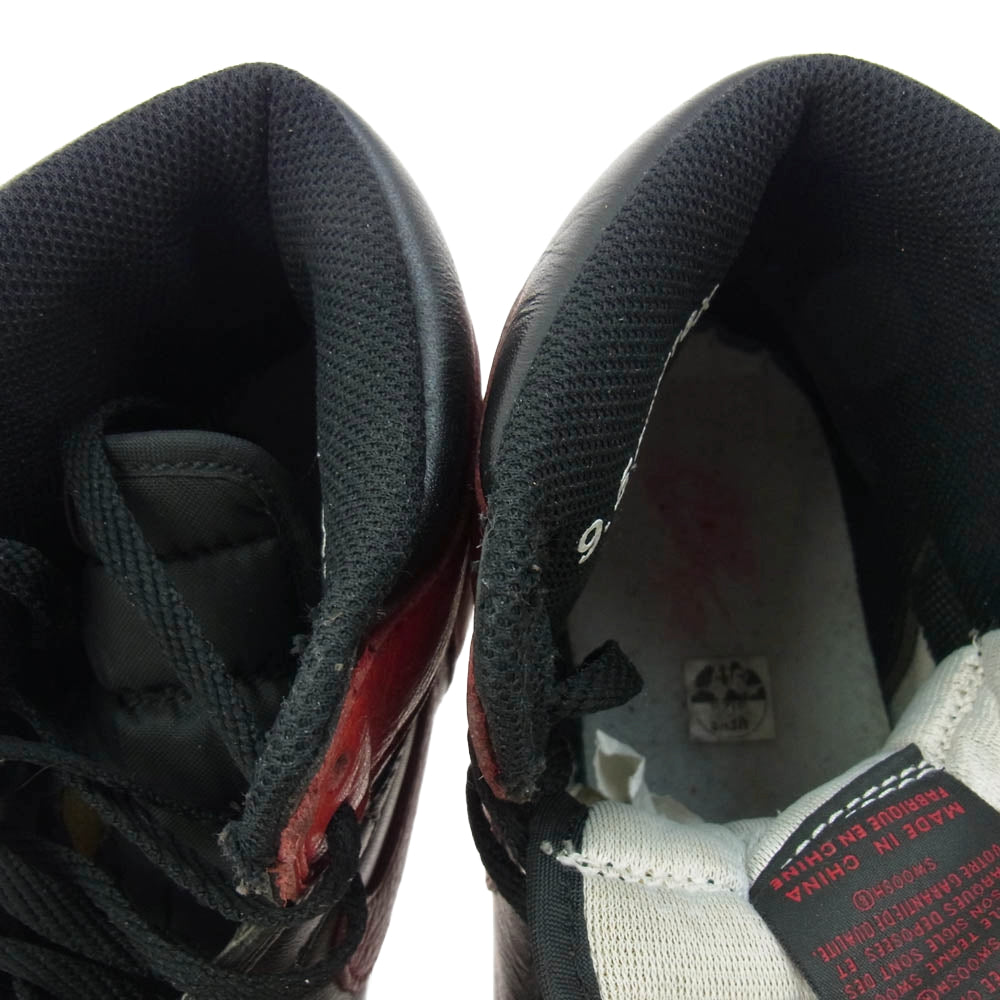 NIKE ナイキ 555088-001 フェイクバスターズ鑑定済 Air Jordan 1 Retro High OG Bred Banned (2016) エアジョーダン 1 レトロ ハイ OG ブレッド バンド スニーカー ブラック系 レッド系 27.5cm【中古】