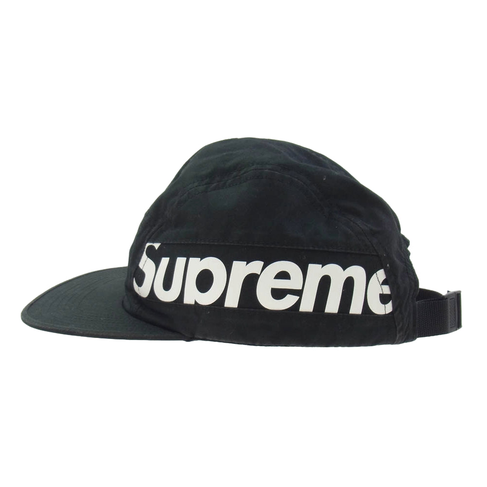 Supreme シュプリーム 18AW Side Panel Camp Cap サイドパネル ロゴ キャンプ キャップ ブラック系【中古】