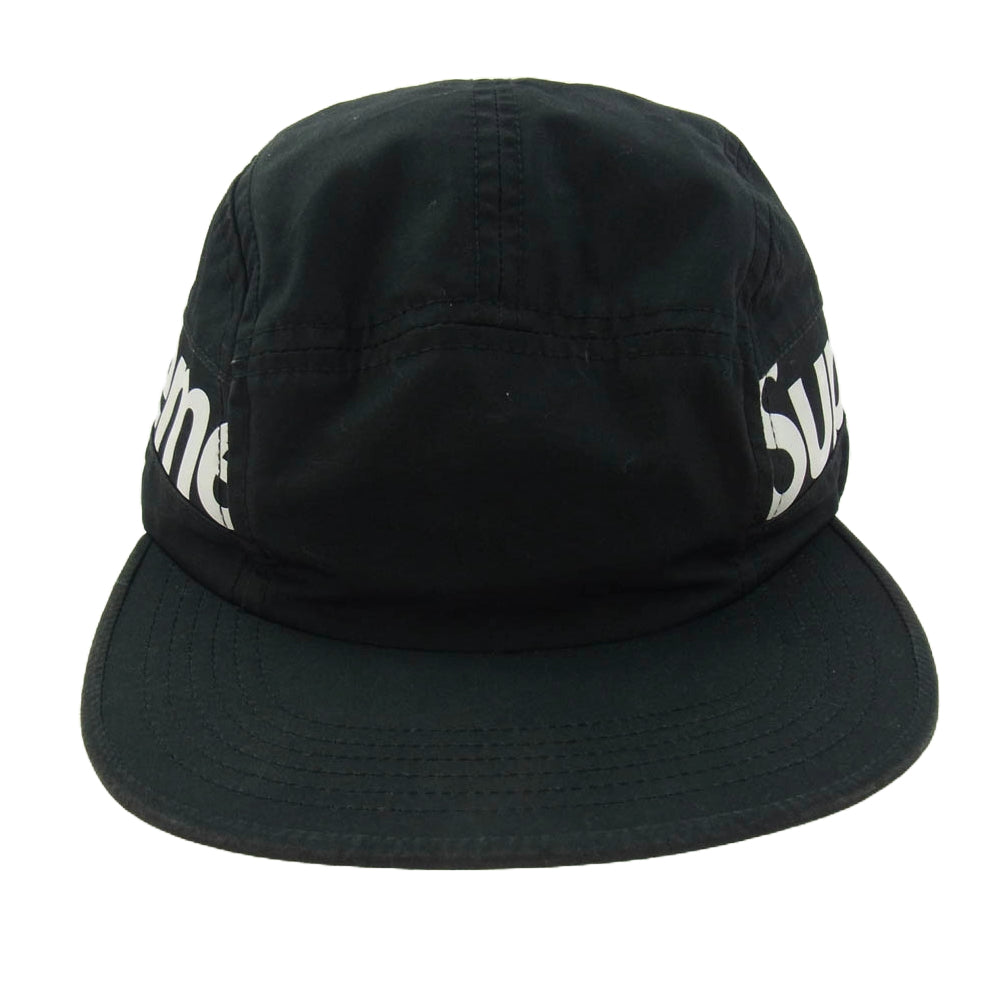 Supreme シュプリーム 18AW Side Panel Camp Cap サイドパネル ロゴ キャンプ キャップ ブラック系【中古】