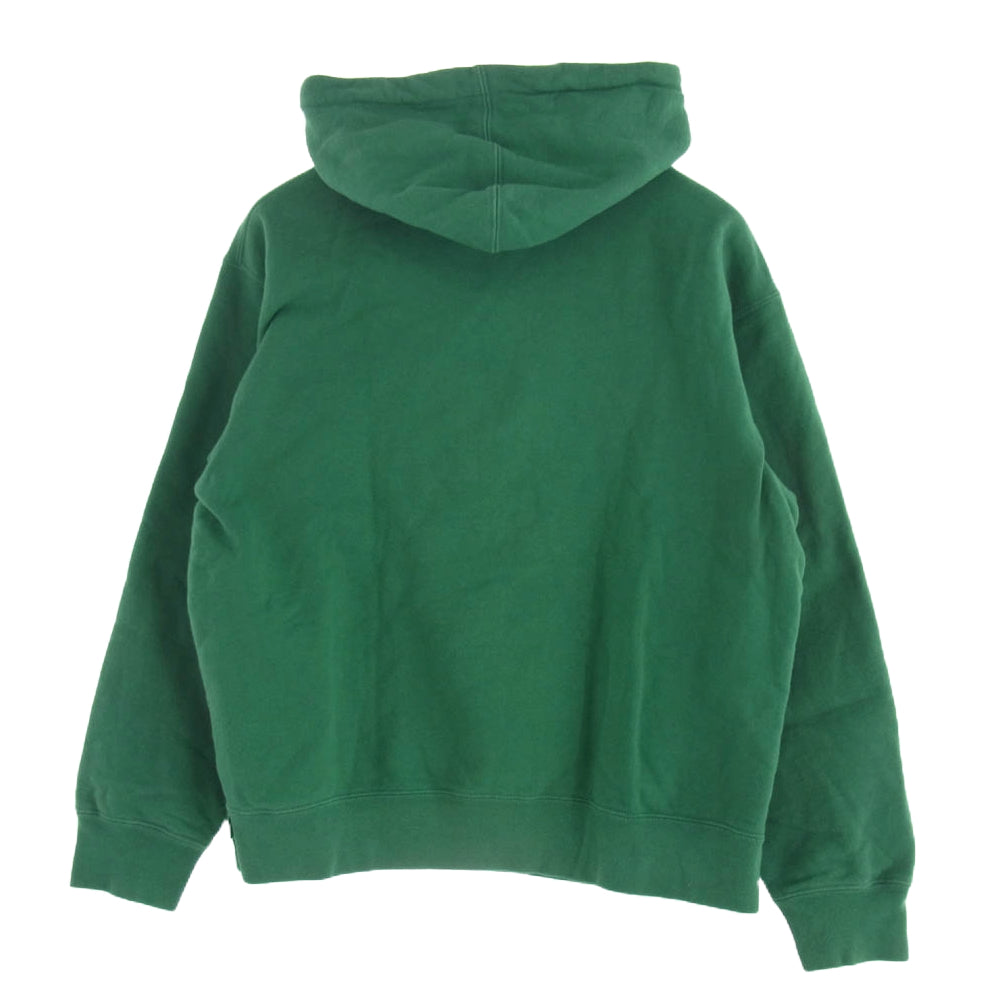 Supreme シュプリーム 21SS Don't Care Hooded Sweatshirt プルオーバー フーデッド スウェット シャツ パーカー グリーン系 S【中古】