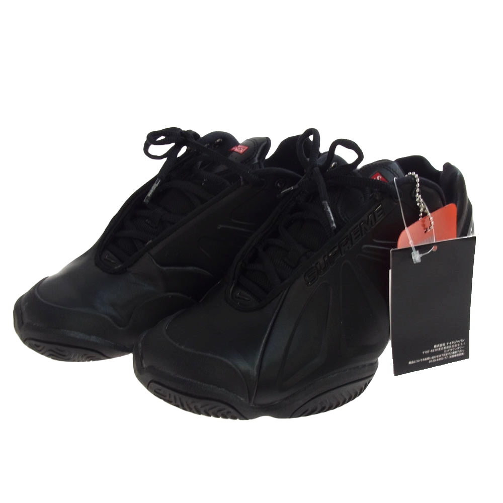 Supreme シュプリーム FB8934-001 × Nike Air Zoom Courtposite Black ナイキ エアズーム コートポジット ローカット スニーカー ブラック系 26.5cm【中古】