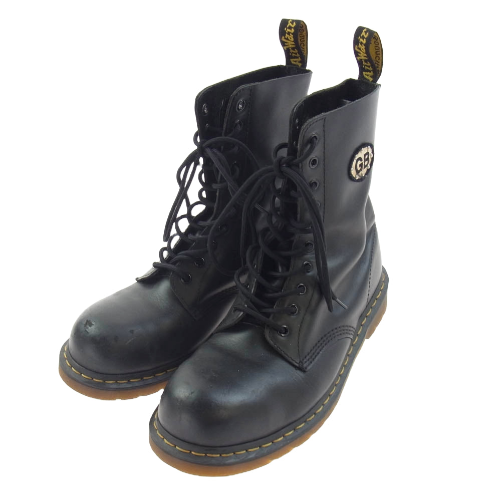 WTAPS ダブルタップス × × Dr.Martens × GBSKINS ドクターマーチン ジービースキンズ 10 HOLE 10 ホール ブーツ ブラック系 UK11【中古】
