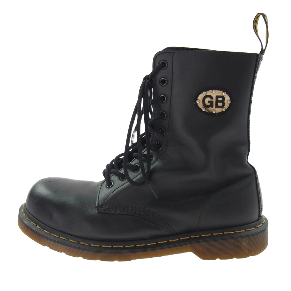 WTAPS ダブルタップス × × Dr.Martens × GBSKINS ドクターマーチン ジービースキンズ 10 HOLE 10 ホール ブーツ ブラック系 UK11【中古】