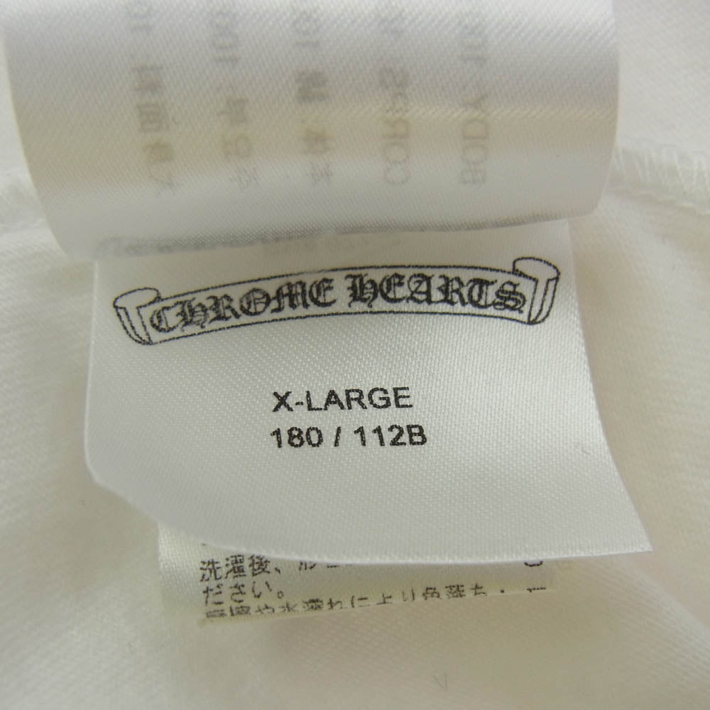 CHROME HEARTS クロムハーツ（原本無） Horseshoe S/S Tee ホースシュー バック プリント 半袖 Tシャツ ホワイト系 XL【中古】
