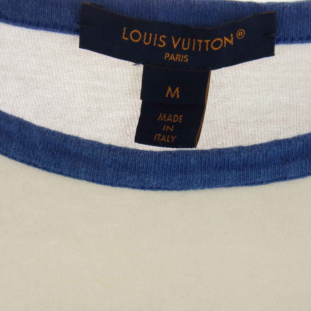 LOUIS VUITTON ルイ・ヴィトン 23AW 1ABCFP Vuitton Paris Tシャツ 半袖 トリム TEE ホワイト系 サイズM ホワイト系 M【中古】