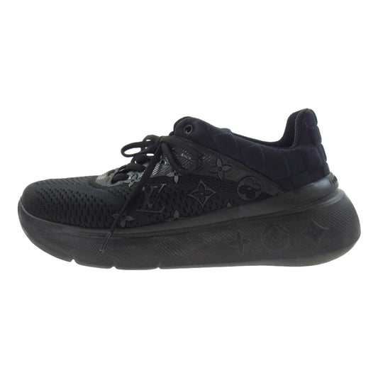 LOUIS VUITTON ルイ・ヴィトン 1A9JRI Show Up Sneaker Noir ショー アップ ライン スニーカー ノワール ブラック系 7(26cm)【中古】