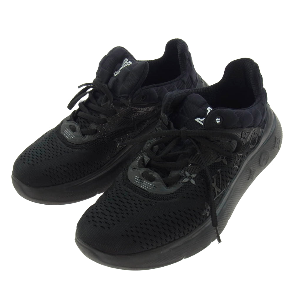 LOUIS VUITTON ルイ・ヴィトン 1A9JRI Show Up Sneaker Noir ショー アップ ライン スニーカー ノワール ブラック系 7(26cm)【中古】
