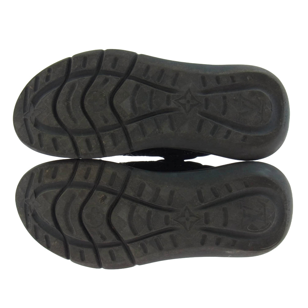 LOUIS VUITTON ルイ・ヴィトン 1A9JRI Show Up Sneaker Noir ショー アップ ライン スニーカー ノワール ブラック系 7(26cm)【中古】