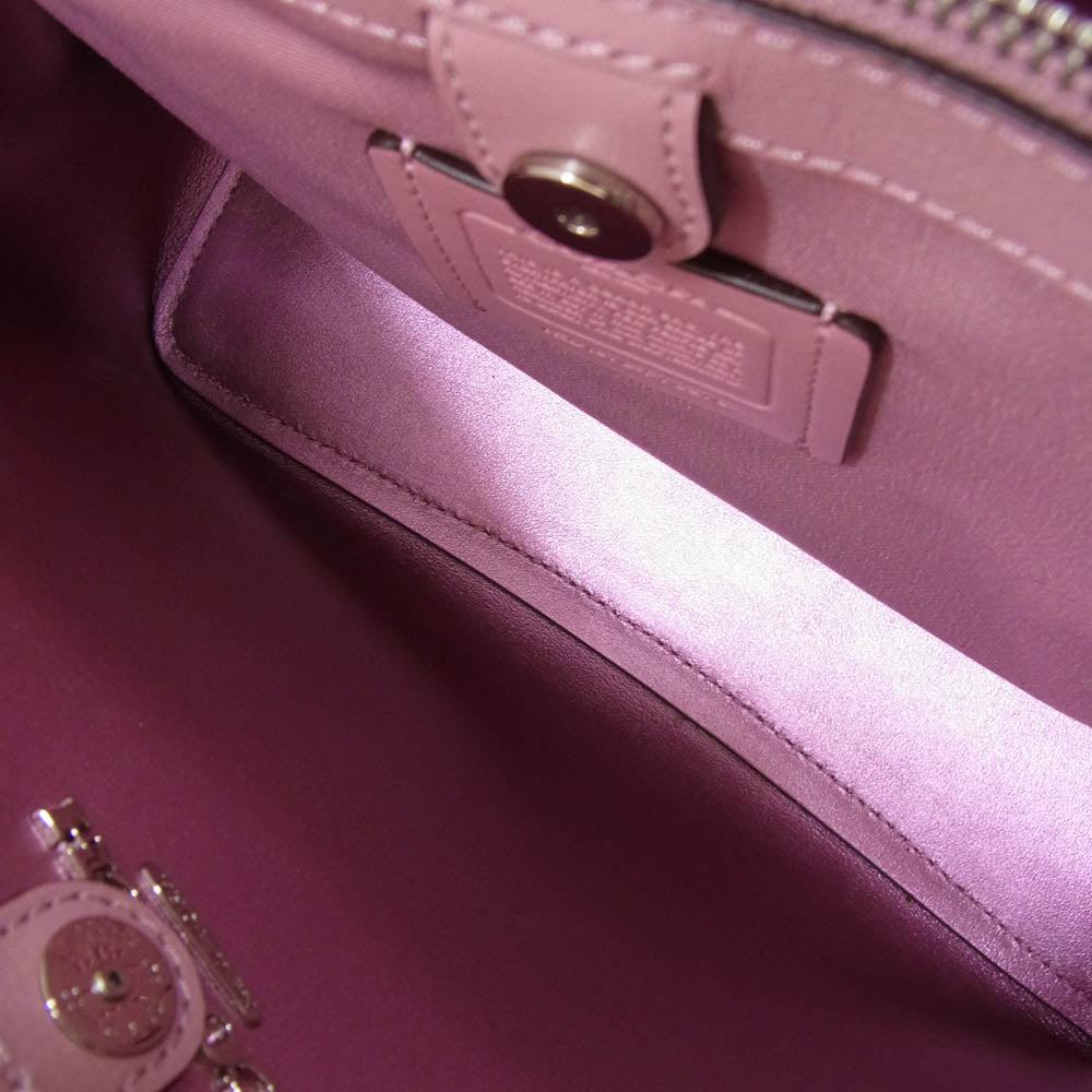 COACH コーチ F73278 ミニ アベニュー キャリーオール 2way ショルダー バッグ ピンク系【中古】
