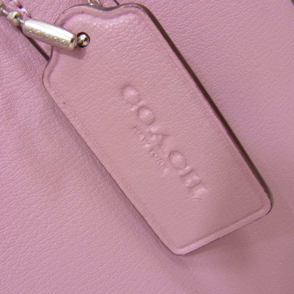 COACH コーチ F73278 ミニ アベニュー キャリーオール 2way ショルダー バッグ ピンク系【中古】