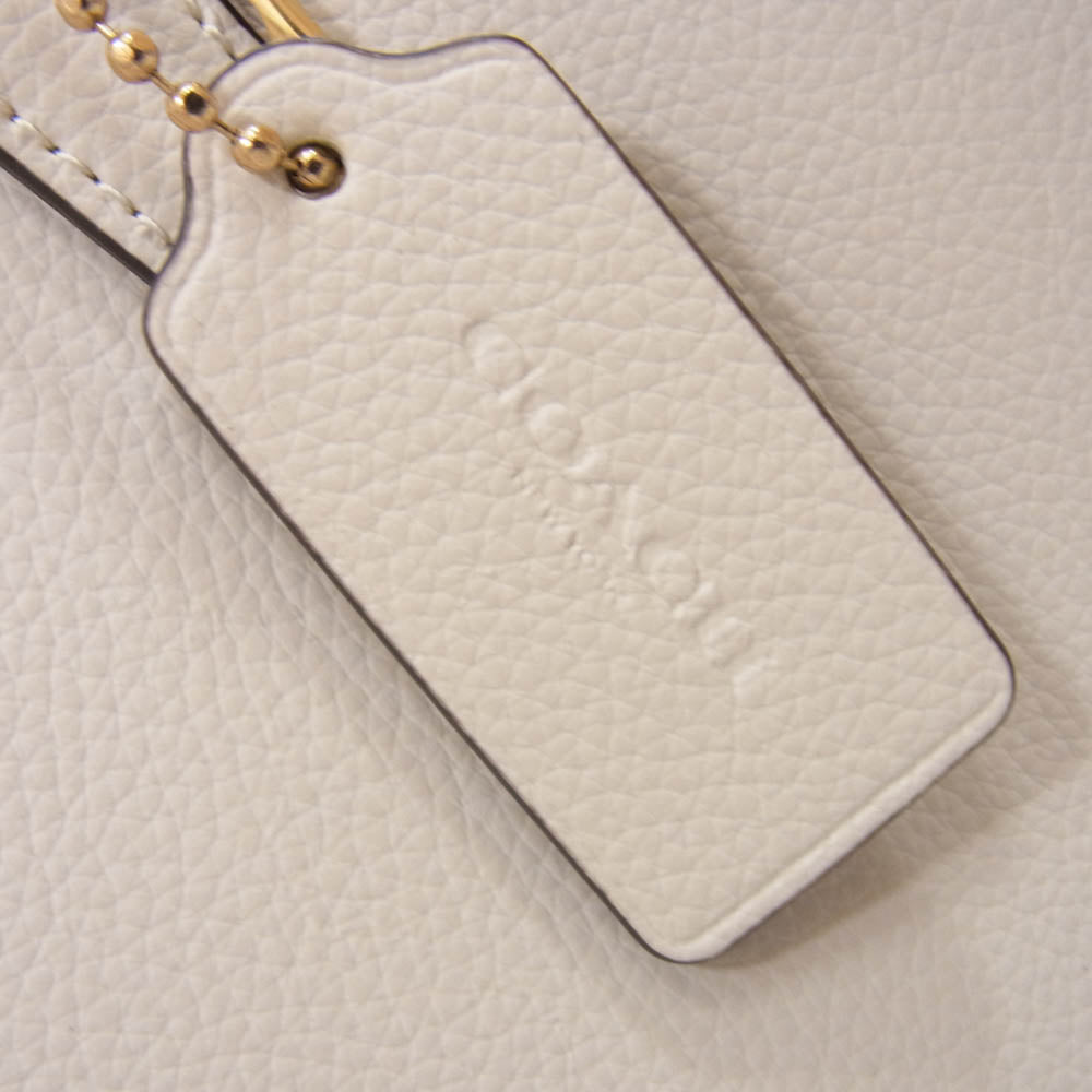 COACH コーチ C4078 テイタム キャリーオール 2way ショルダー バッグ ホワイト系【中古】