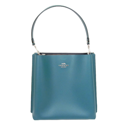COACH コーチ CF339 レザー モリー バケット ワンショルダー バッグ グリーン系【中古】