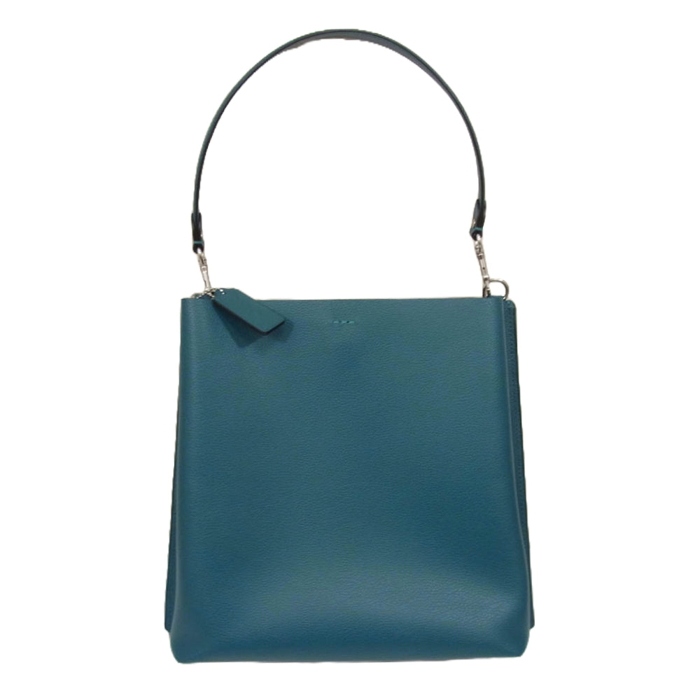 COACH コーチ CF339 レザー モリー バケット ワンショルダー バッグ グリーン系【中古】