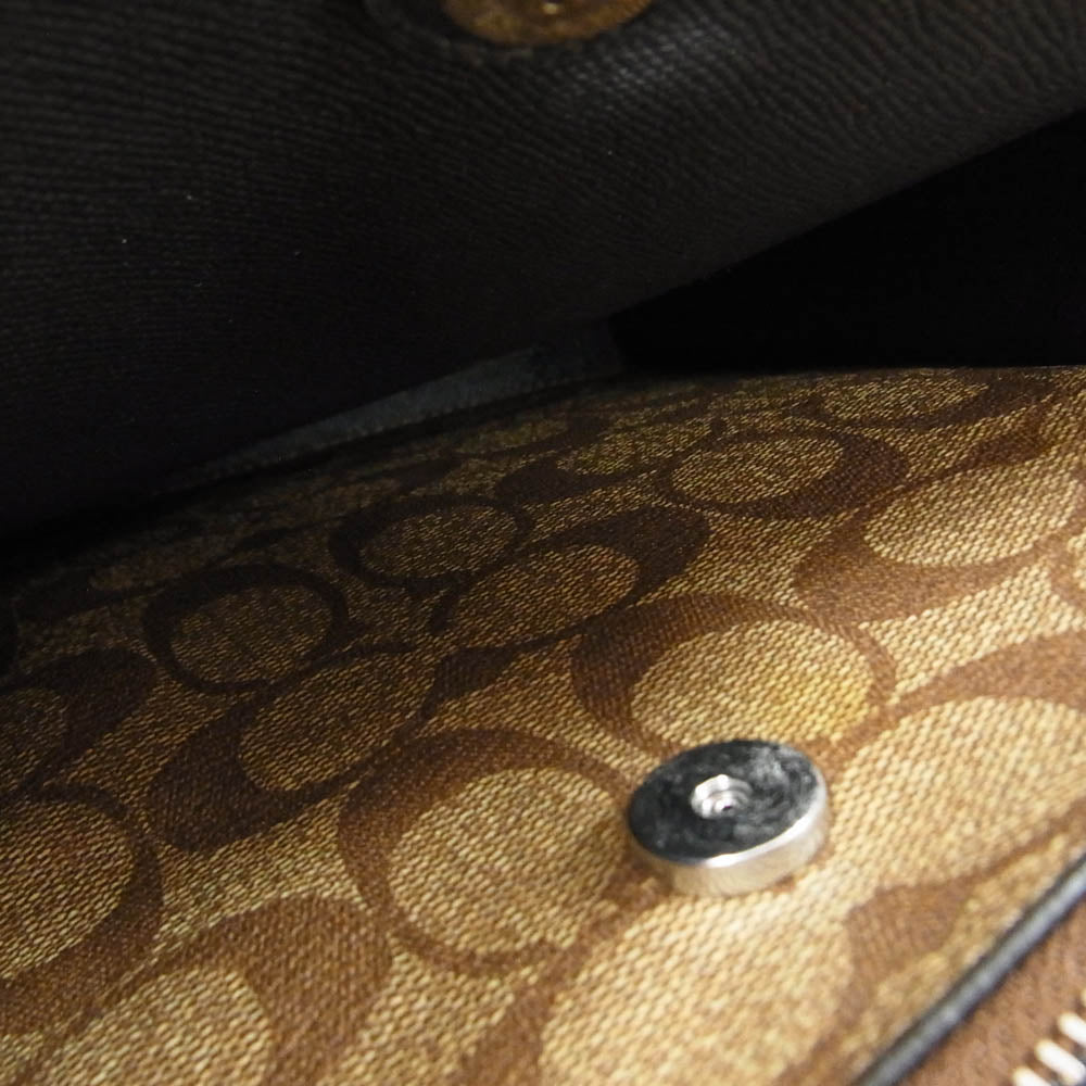 COACH コーチ CF339 レザー モリー バケット ワンショルダー バッグ グリーン系【中古】