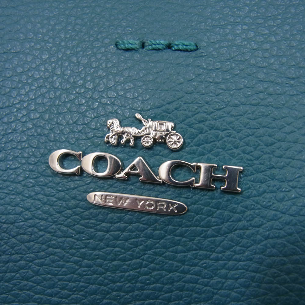 COACH コーチ CF339 レザー モリー バケット ワンショルダー バッグ グリーン系【中古】