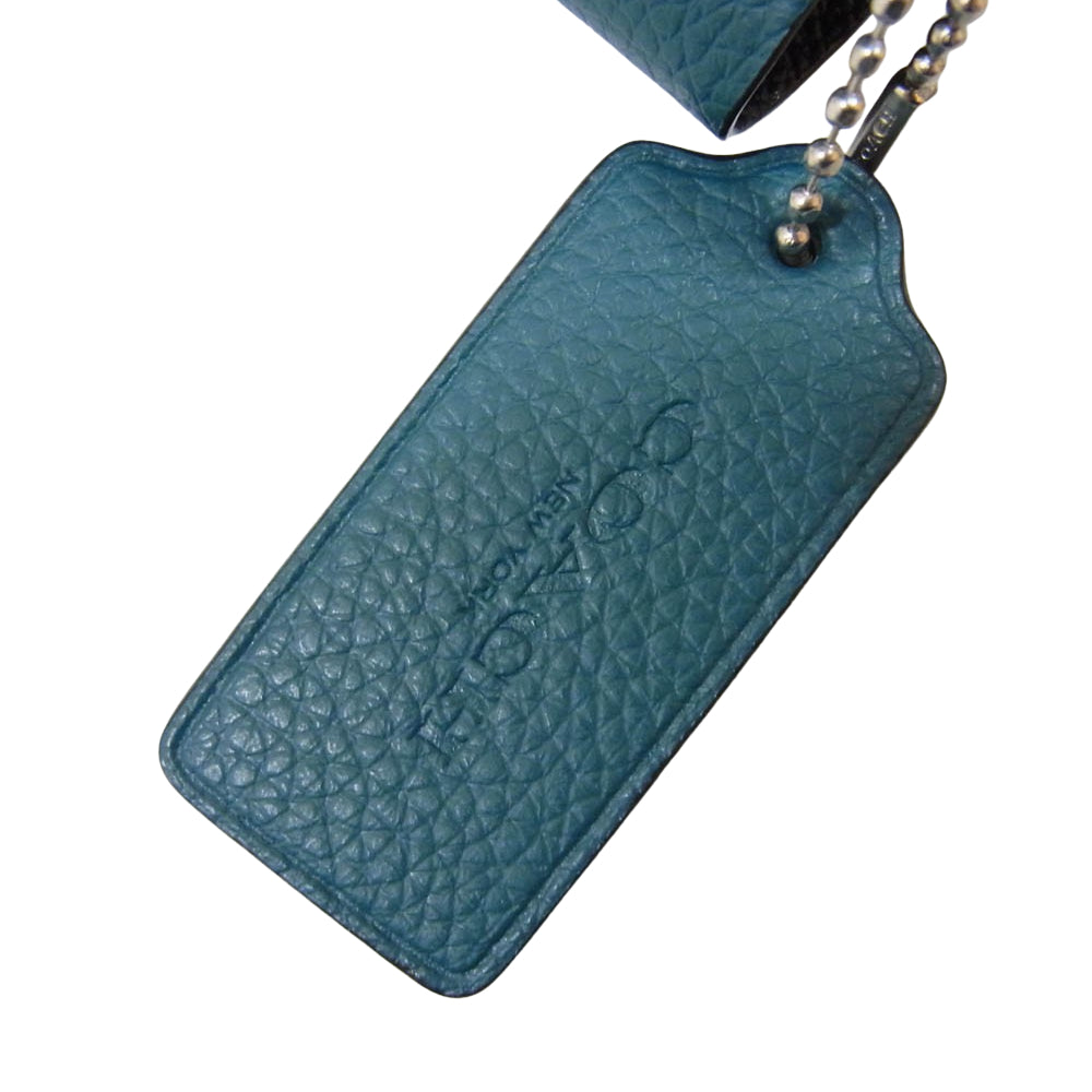 COACH コーチ CF339 レザー モリー バケット ワンショルダー バッグ グリーン系【中古】