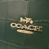 COACH コーチ CL654 クロコ型押し ニーナ トート バッグ グリーン系【中古】