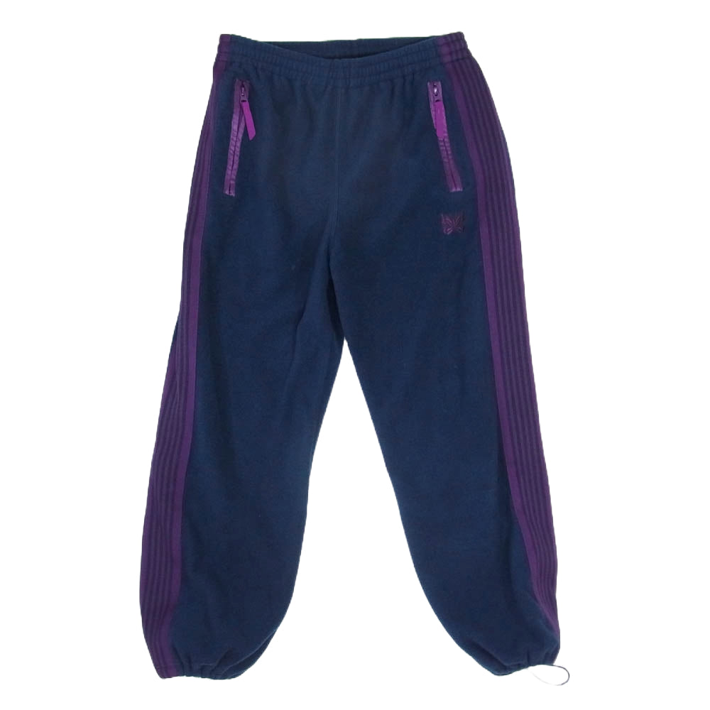 Needles ニードルス LQ371 Fleece Track Pant フリース トラック パンツ ネイビー系 S【中古】