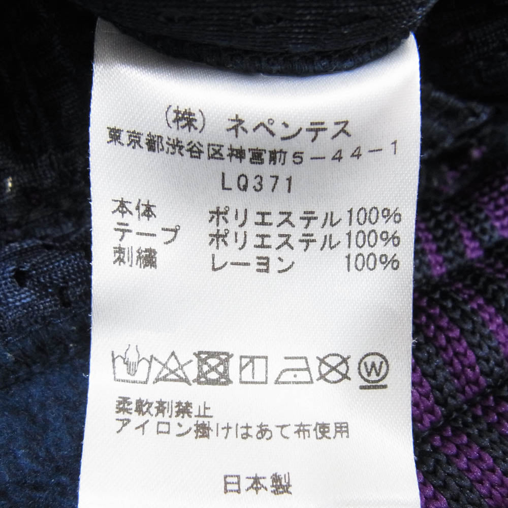 Needles ニードルス LQ371 Fleece Track Pant フリース トラック パンツ ネイビー系 S【中古】