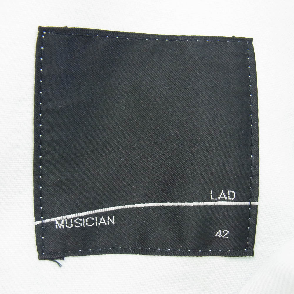 LAD MUSICIAN ラッドミュージシャン 2222-357 12oz Flat Denim Blouson デニム ブルゾン ライトブルー系 42【中古】