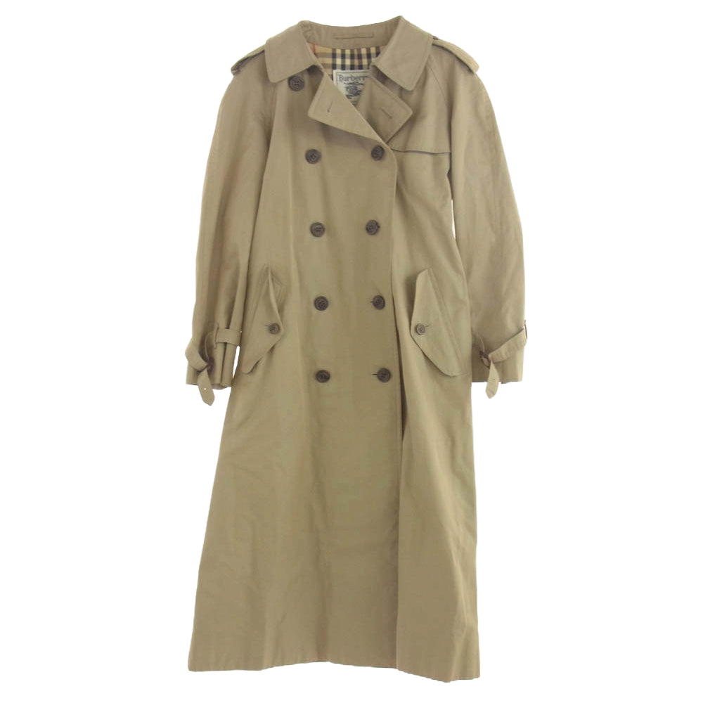 BURBERRY バーバリー FD082-039-41 白タグ BURBERRYS バーバリーズ 裏地ノバチェック ベルテッド トレンチコート ベージュ系 胸囲85　腰囲95　身長160【中古】