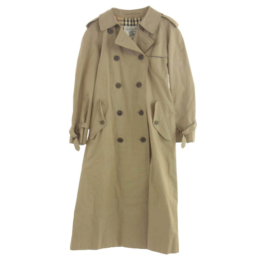 BURBERRY バーバリー FD082-039-41 白タグ BURBERRYS バーバリーズ 裏地ノバチェック ベルテッド トレンチコート ベージュ系 胸囲85　腰囲95　身長160【中古】