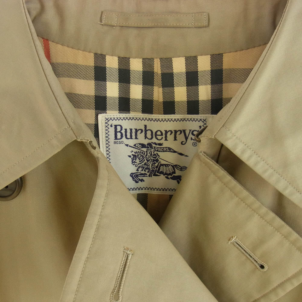 BURBERRY バーバリー FD082-039-41 白タグ BURBERRYS バーバリーズ 裏地ノバチェック ベルテッド トレンチコート ベージュ系 胸囲85　腰囲95　身長160【中古】