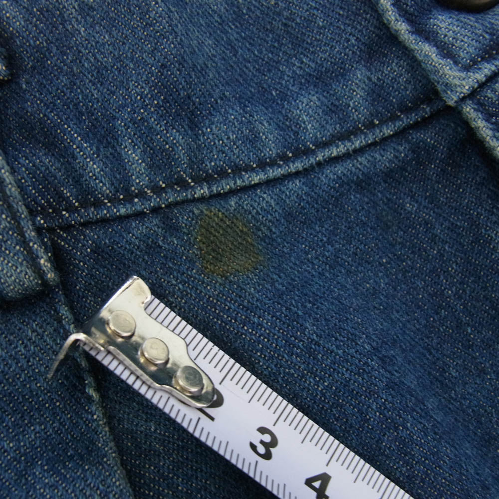 COMME des GARCONS HOMME PLUS コムデギャルソンオムプリュス AD1991 PJ-110560 PP-11026M 90s ヴィンテージプリュス 切替デニム クレイジーパターン フルジップ デニムジャケット デニムパンツ ジーンズ セットアップ インディゴブルー系 M【中古】