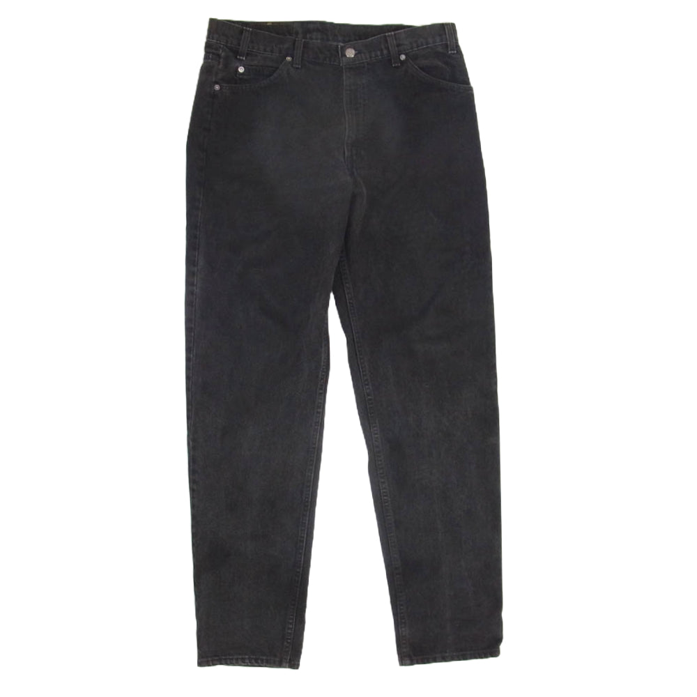 Levi's リーバイス USA製 550 裏刻印585 オレンジタブ ブラック デニム パンツ ブラック系 36【中古】