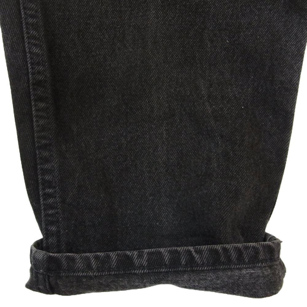 Levi's リーバイス USA製 550 裏刻印585 オレンジタブ ブラック デニム パンツ ブラック系 36【中古】