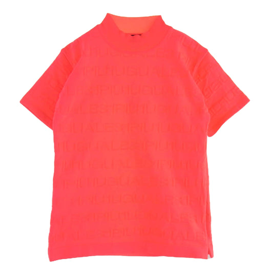 1piu1uguale3 ウノピュウノウグァーレトレ GRK045 POE425 HIROKUNI TOGA GOLF KNIT MOCK NECK ゴルフ モックネック プルオーバー ニット Tシャツ ピンク系 VI【中古】