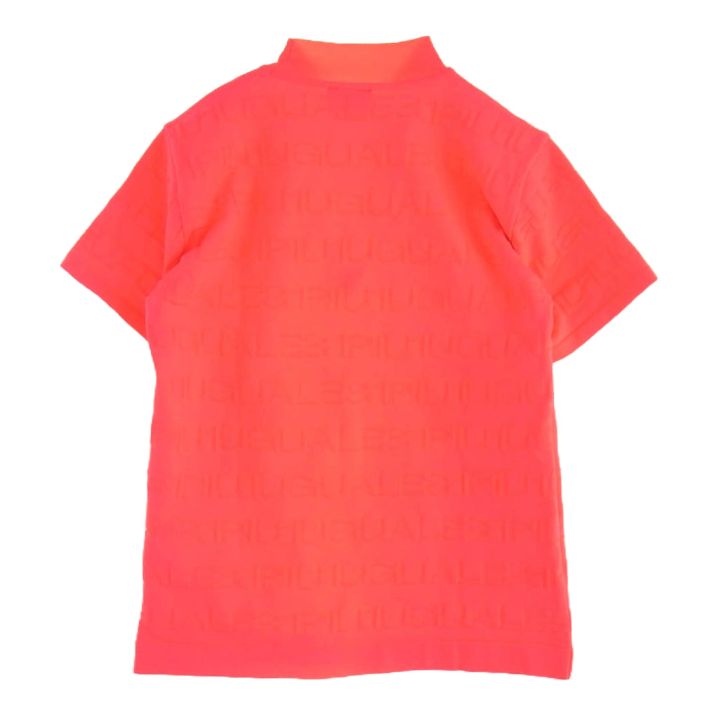 1piu1uguale3 ウノピュウノウグァーレトレ GRK045 POE425 HIROKUNI TOGA GOLF KNIT MOCK NECK ゴルフ モックネック プルオーバー ニット Tシャツ ピンク系 VI【中古】