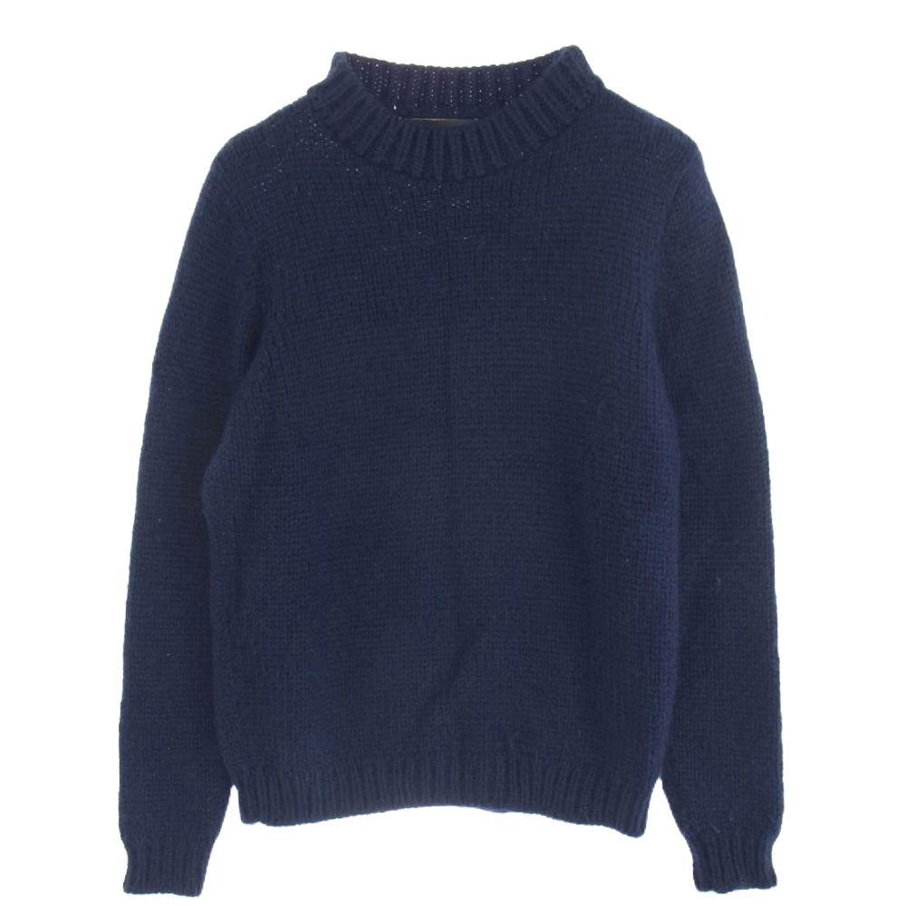THE ELDER STATESMAN エルダー ステイツマン 2520800082 アルパカ 100% ニット セーター ネイビー系 XS【中古】