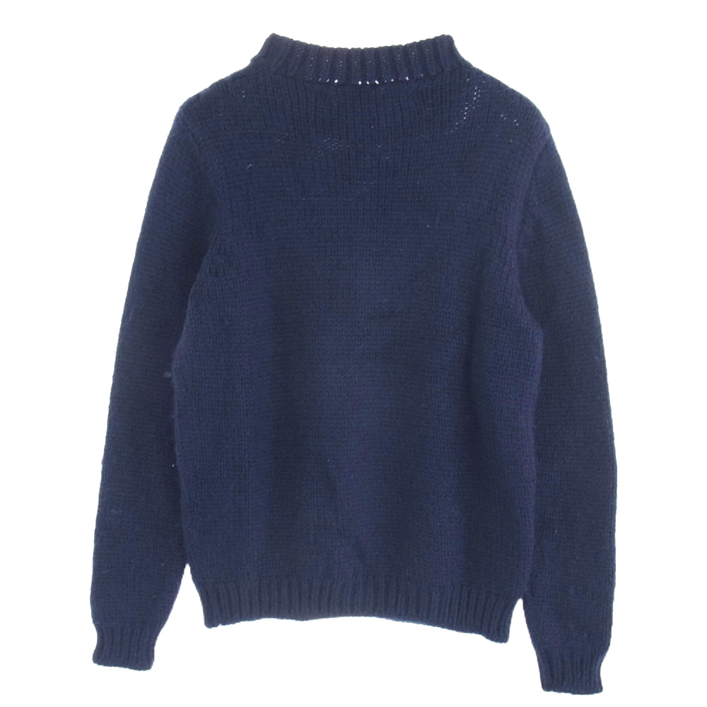 THE ELDER STATESMAN エルダー ステイツマン 2520800082 アルパカ 100% ニット セーター ネイビー系 XS【中古】