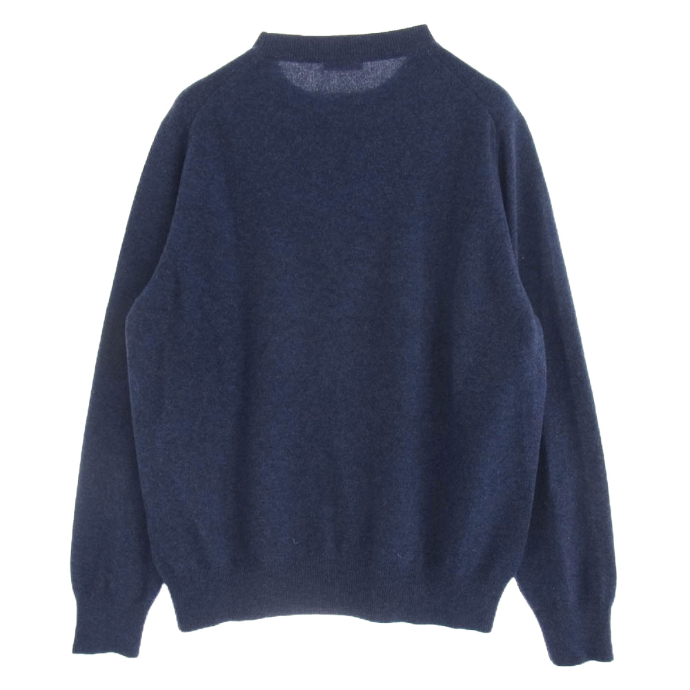 CRUCIANI クルチアーニ イタリア製 クルーネック カシミヤ ニット ネイビー系 46【中古】