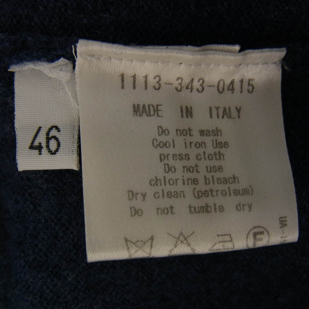 CRUCIANI クルチアーニ イタリア製 クルーネック カシミヤ ニット ネイビー系 46【中古】