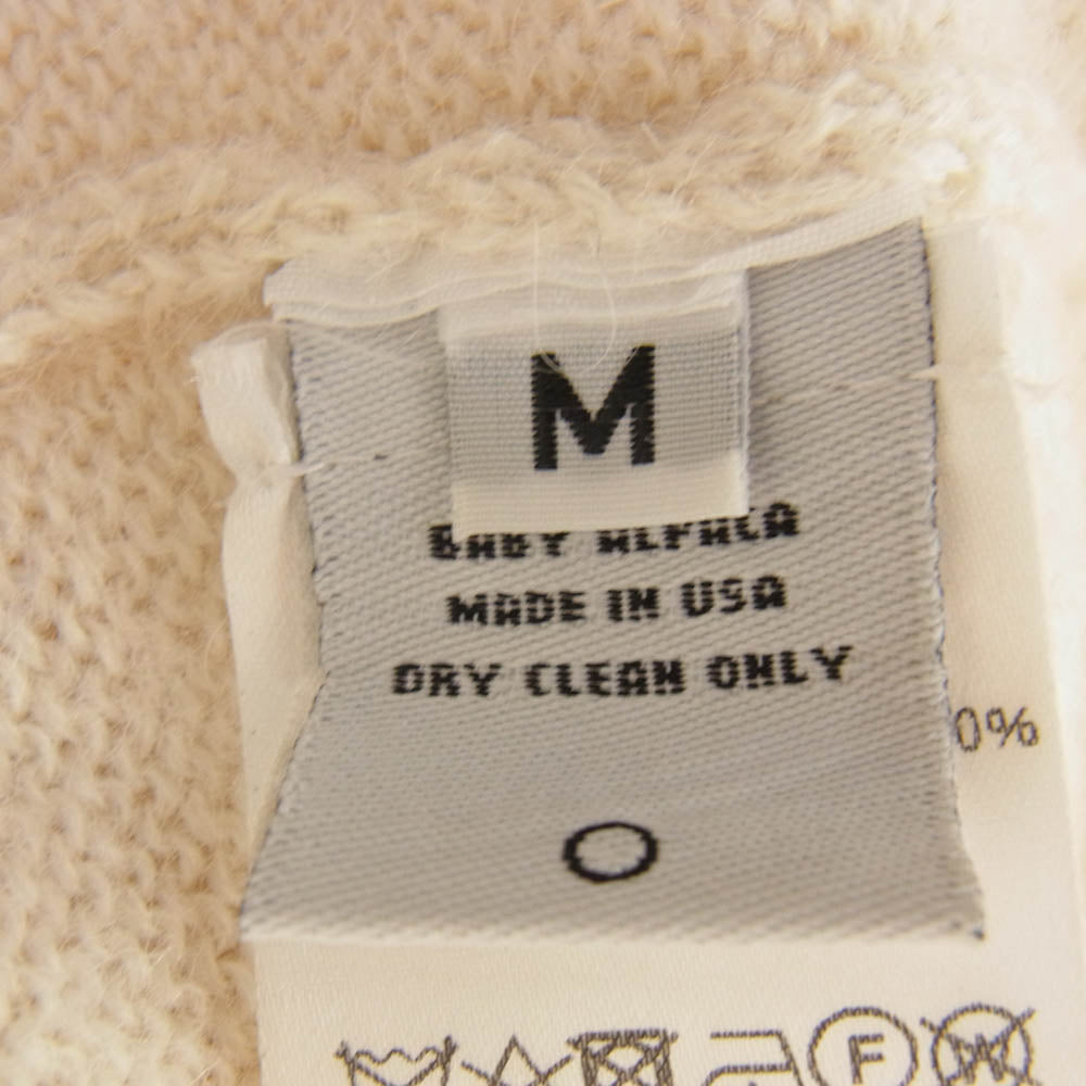 THE ELDER STATESMAN エルダー ステイツマン 2620800131 アルパカ 100% ニット セーター ベージュ系 M【中古】