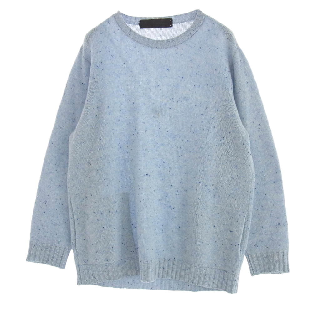 THE ELDER STATESMAN エルダー ステイツマン 6120801001884 カシミヤ ニット セーター ライトブルー系 S【中古】